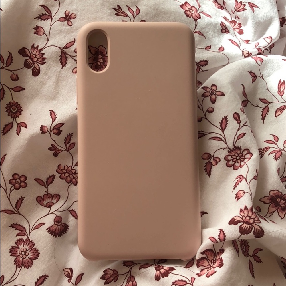 Pink silicone iphone x case